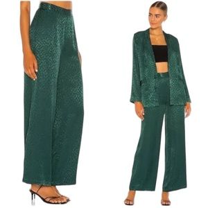 L*SPACE Wide Leg Pant in Ultramarine Green sz 0